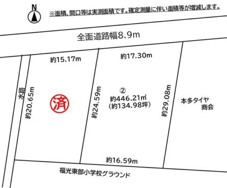 南砺市荒木　売地サムネイル