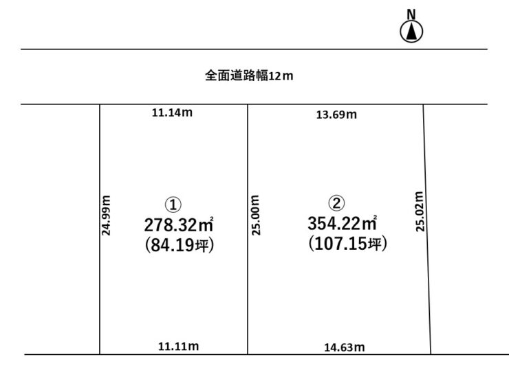 富山市経堂二丁目　分譲地