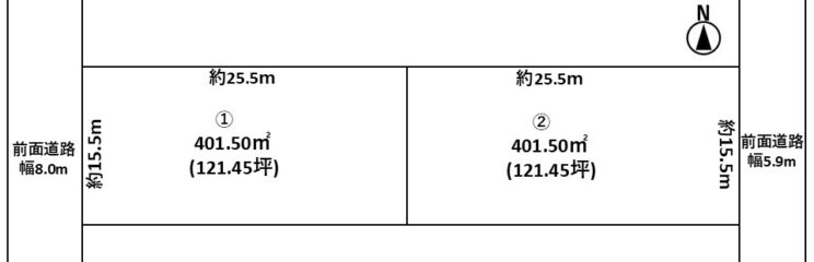 高岡市東上関　分譲地サムネイル