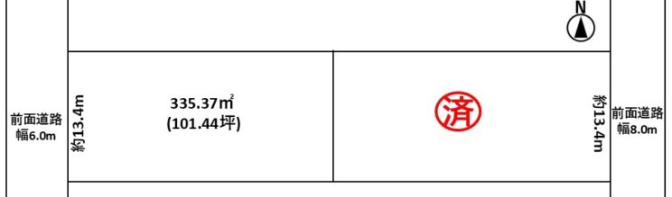 高岡市東上関　分譲地