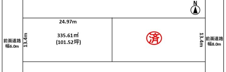 高岡市東上関 分譲地
